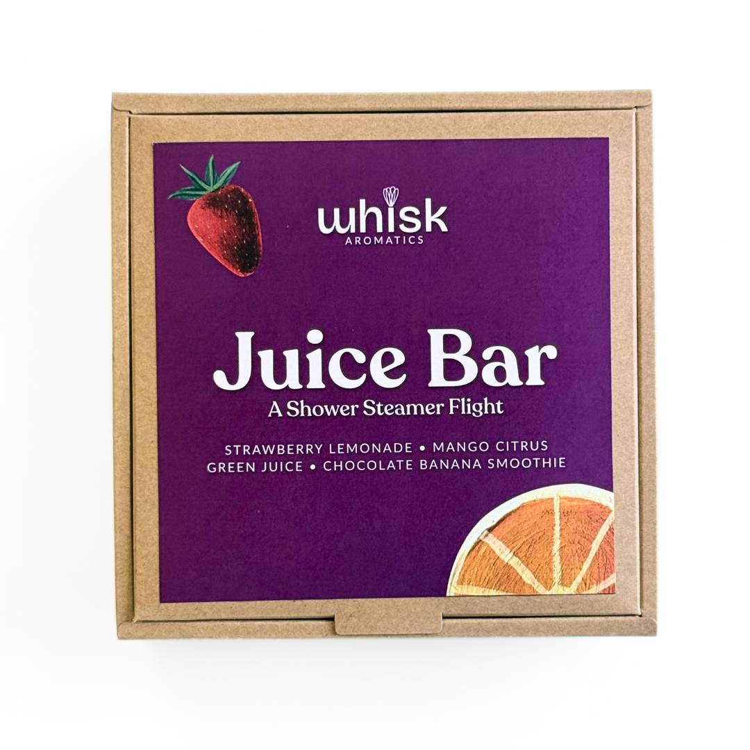 Juice Bar Shower Steamer Flight detail close-up