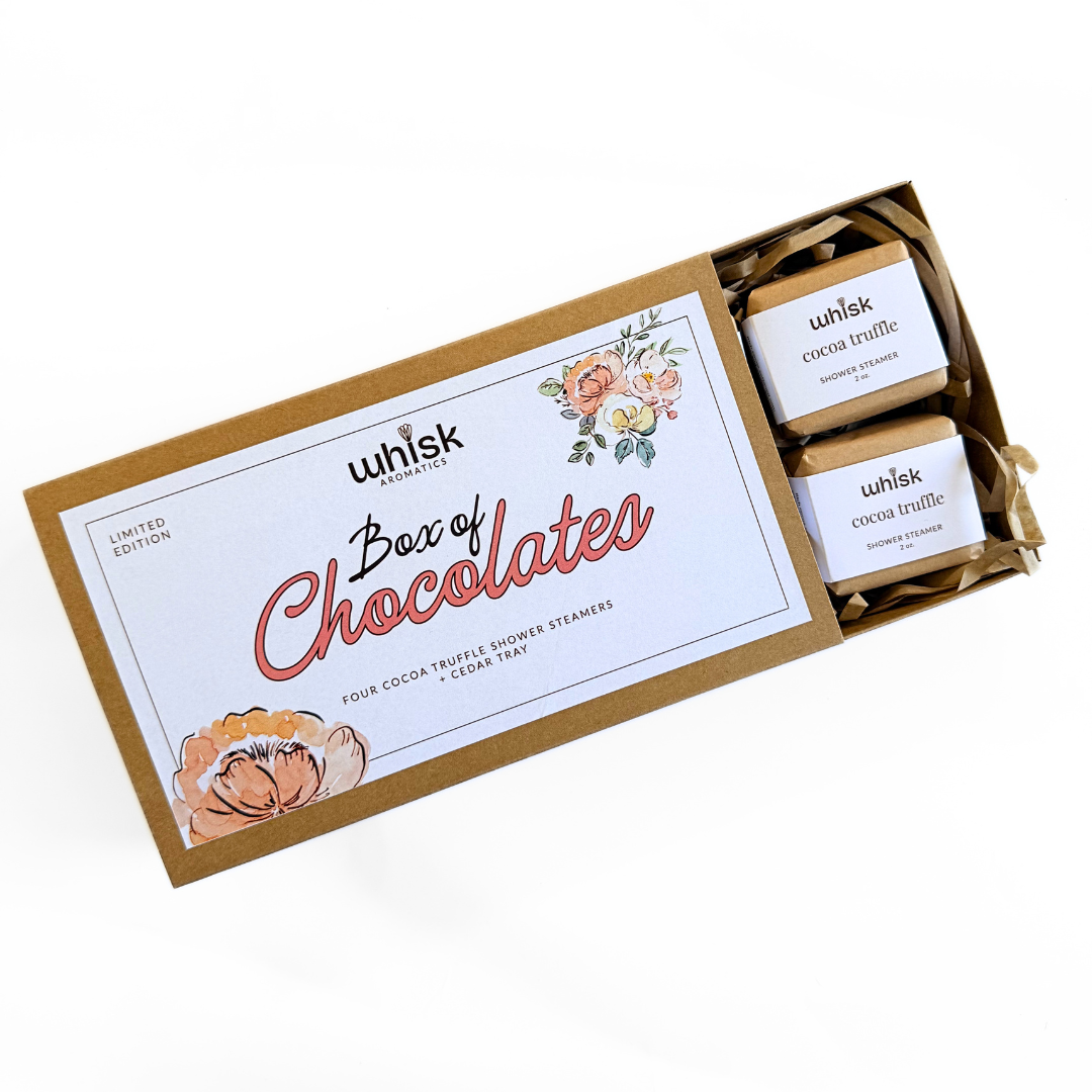 Box of Chocolates Shower Steamer lifestyle shot