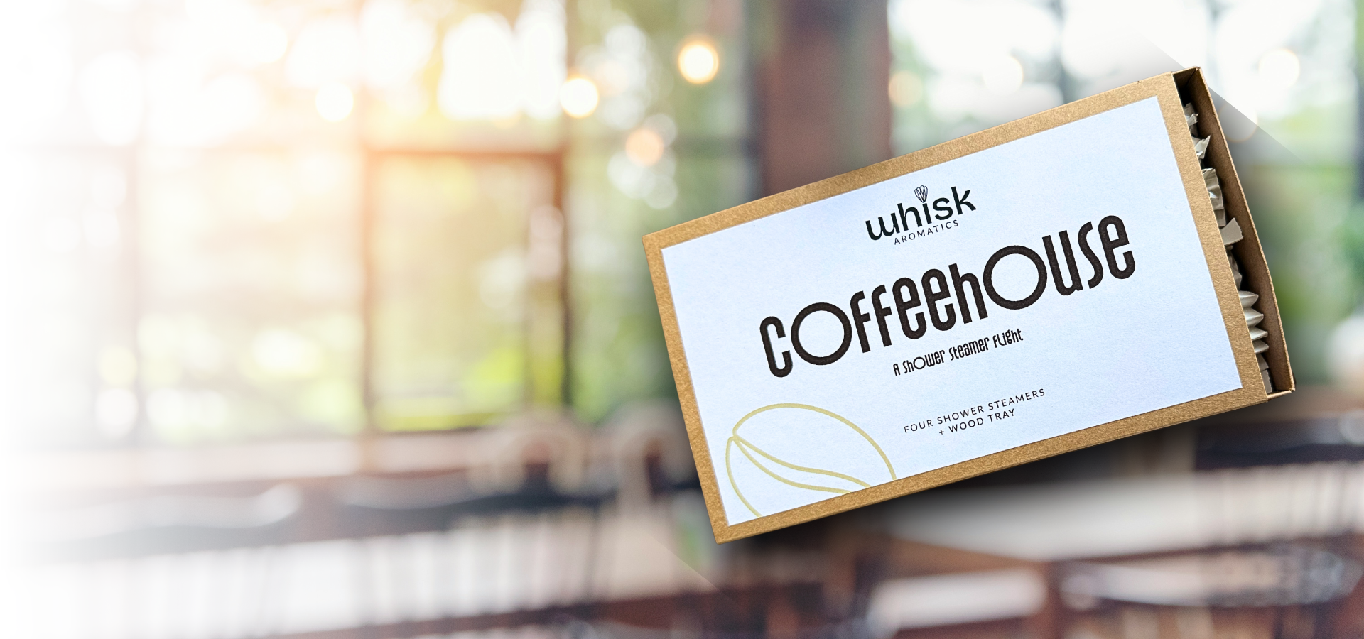 Box of 'Coffeehouse' by Whisk Aromatics with a blurred background1621243260e1af0c20-0